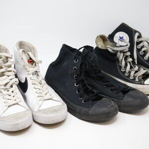 Nike Blazer Converse All Star high top shoe sneaker lot